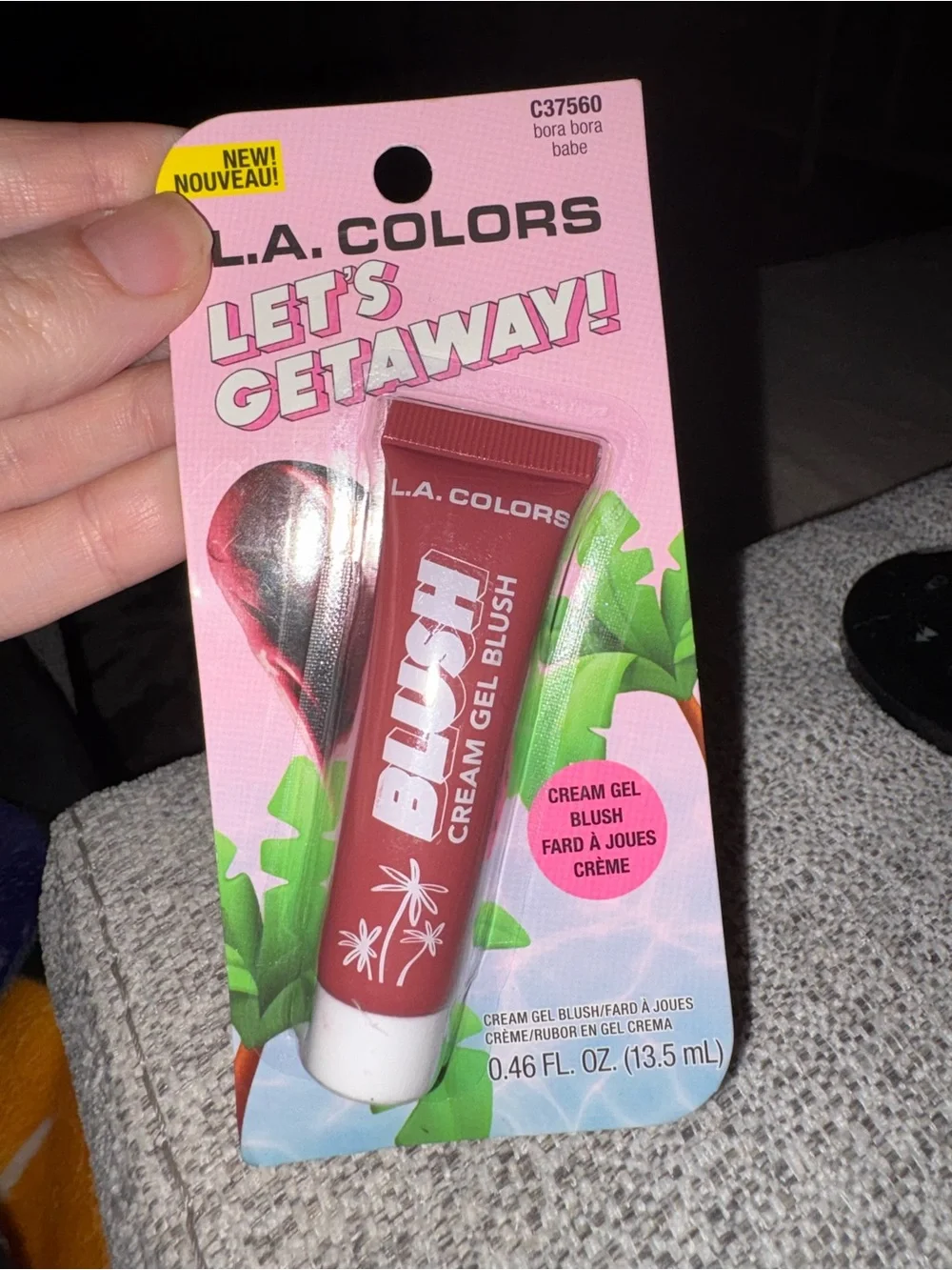 L.A. COLORS Blush Cream Gel - Bora Bora Babe (Deep Rose)
